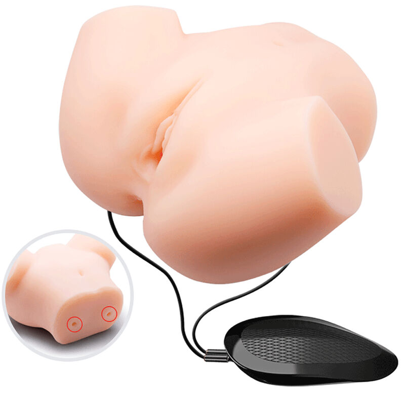CRAZY BULL - VAGINA Y ANO REALISTICOS DOBLE VIBRACION CRAZY BULL