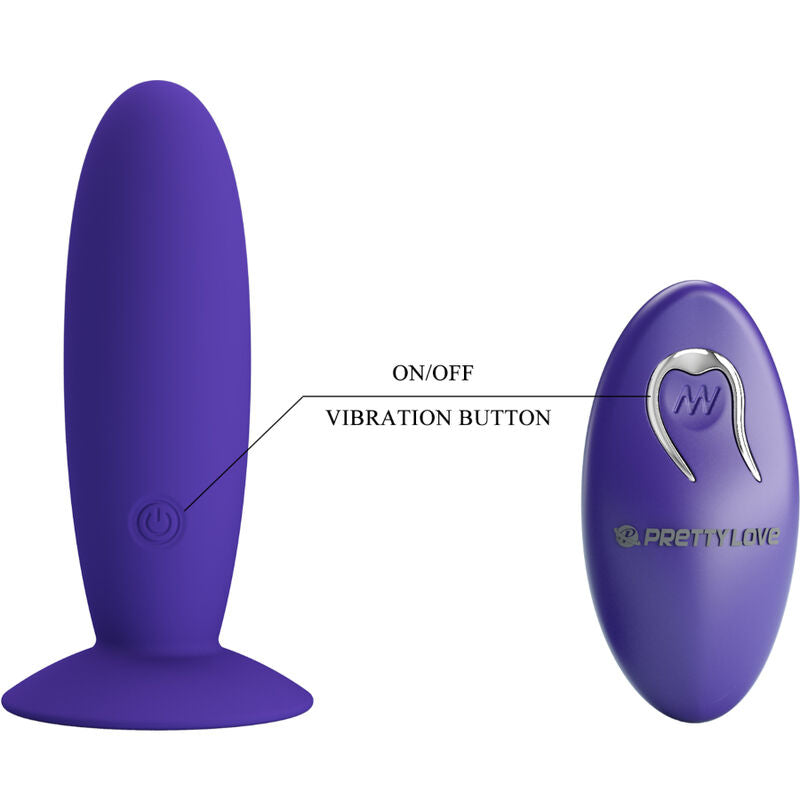 PRETTY LOVE - YOUTH PLUG ANAL VIBRADOR CONTROL REMOTO VIOLETA PRETTY LOVE YOUTH