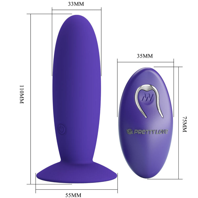 PRETTY LOVE - YOUTH PLUG ANAL VIBRADOR CONTROL REMOTO VIOLETA PRETTY LOVE YOUTH