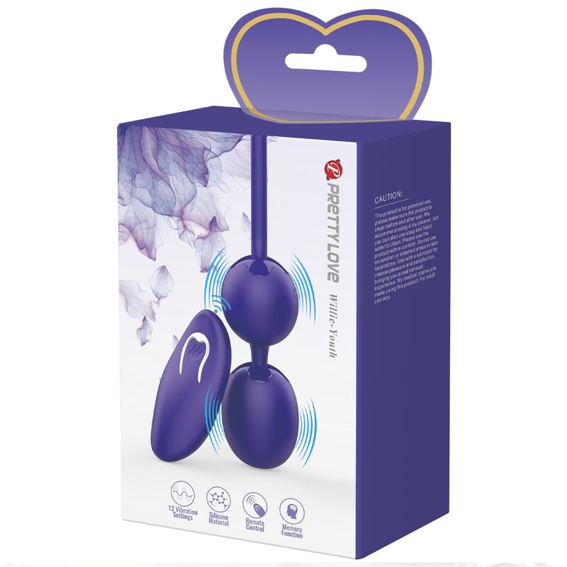 PRETTY LOVE - WILLIE YOUTH BOLAS CONTROL REMOTO & VIBRACION VIOLETA PRETTY LOVE LED