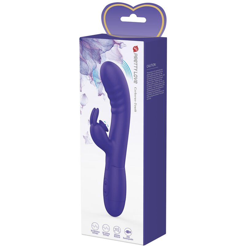 PRETTY LOVE - CERBERUS YOUTH VIBRADOR RABBIT VIOLETA PRETTY LOVE YOUTH