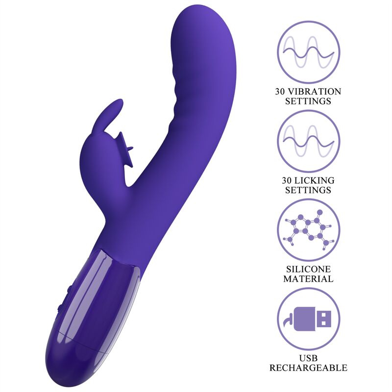 PRETTY LOVE - CERBERUS YOUTH VIBRADOR RABBIT VIOLETA PRETTY LOVE YOUTH