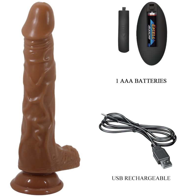 BAILE - BODACH VIBRADOR REALISTA CON VENTOSA CONTROL REMOTO BAILE DILDOS