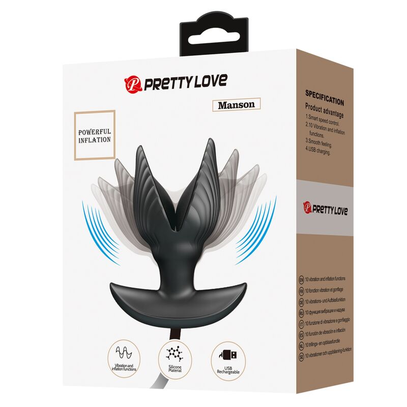 PRETTY LOVE - PLUG ANAL INFLABLE & RECARGABLE PRETTY LOVE BOTTOM