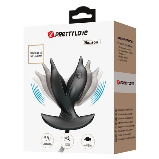 PRETTY LOVE - PLUG ANAL DELFIN INFLABLE & RECARGABLE PRETTY LOVE BOTTOM