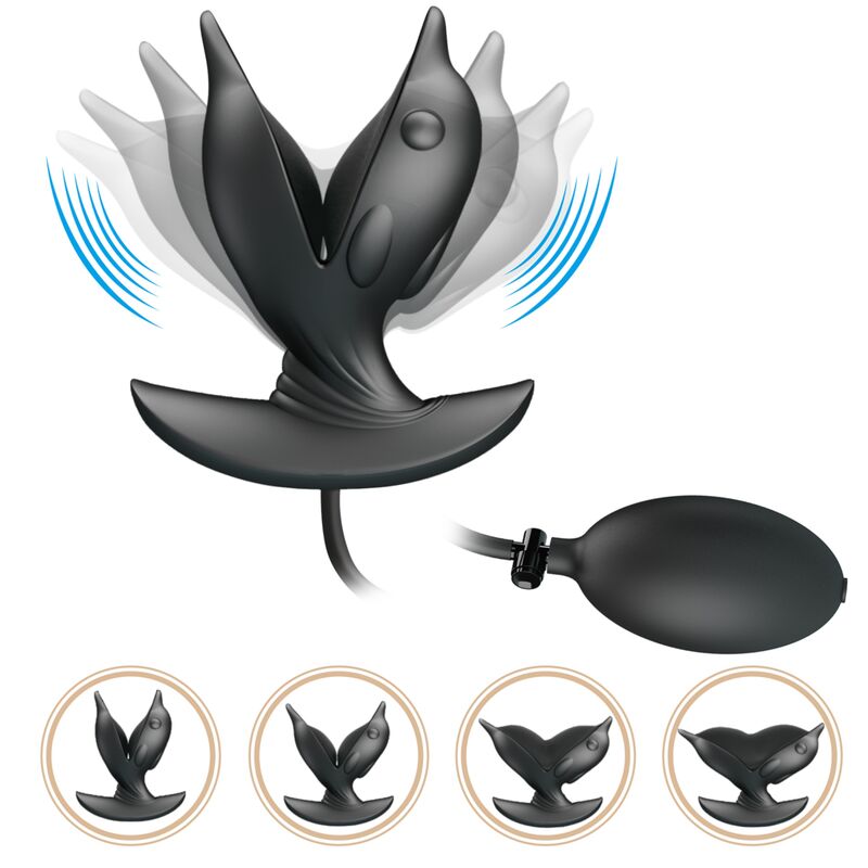 PRETTY LOVE - PLUG ANAL DELFIN INFLABLE & RECARGABLE PRETTY LOVE BOTTOM