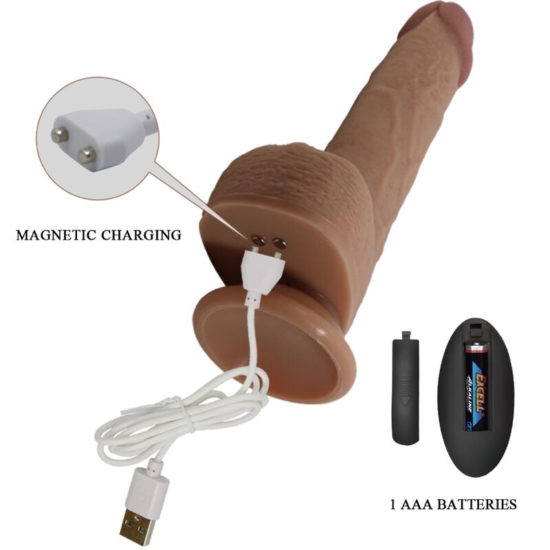 PRETTY LOVE - TOMMY DILDO REALISTA VIBRADOR 22.5 CM PRETTY LOVE FLIRTATION