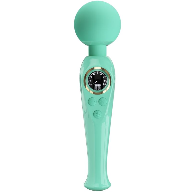 PRETTY LOVE - SKYLER VIBRADOR WAND VERDE PRETTY LOVE LED
