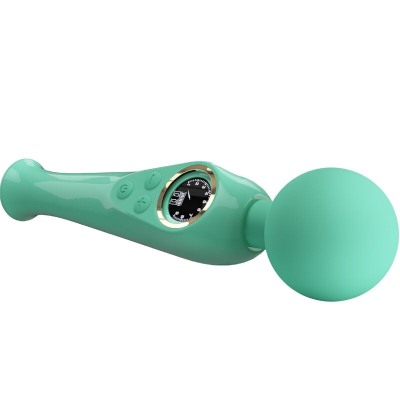 PRETTY LOVE - SKYLER VIBRADOR WAND VERDE PRETTY LOVE LED