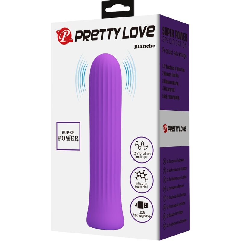 PRETTY LOVE - BLANCHE VIBRADOR ESTIMULADOR LILA PRETTY LOVE HIGH GRADE