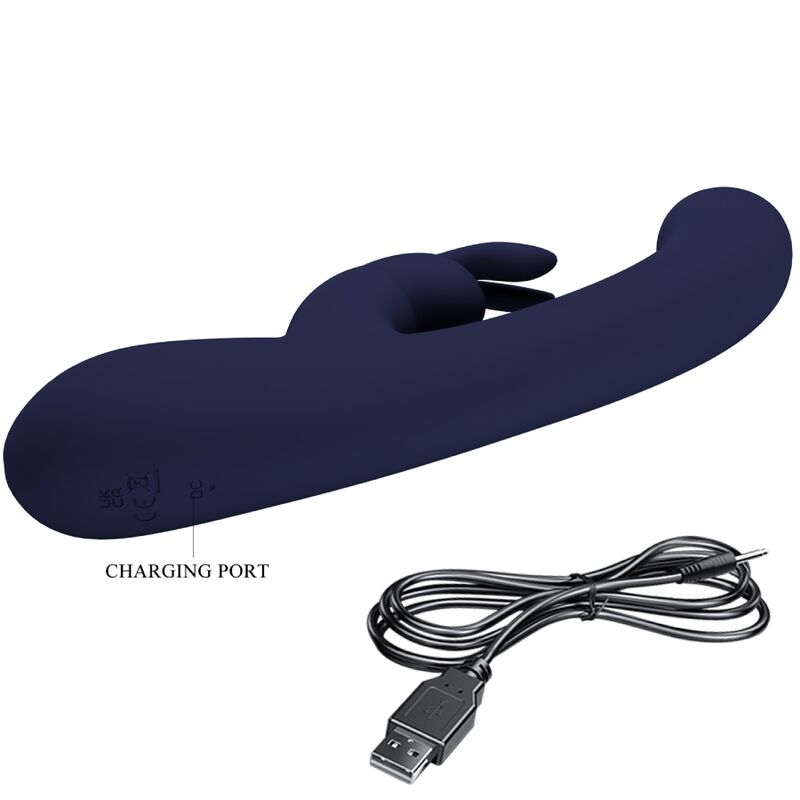 PRETTY LOVE - LAMAR VIBRADOR RABBIT & PUNTO G AZUL PRETTY LOVE LED