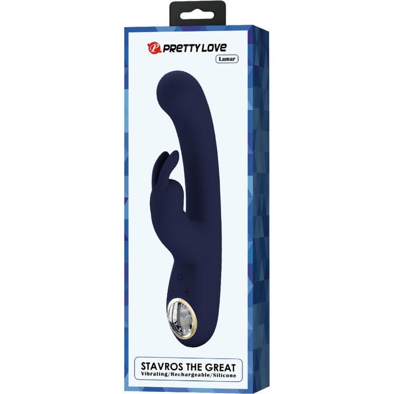 PRETTY LOVE - LAMAR VIBRADOR RABBIT & PUNTO G AZUL PRETTY LOVE LED