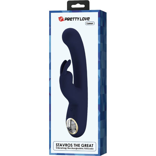 PRETTY LOVE - LAMAR VIBRADOR RABBIT & PUNTO G AZUL PRETTY LOVE LED