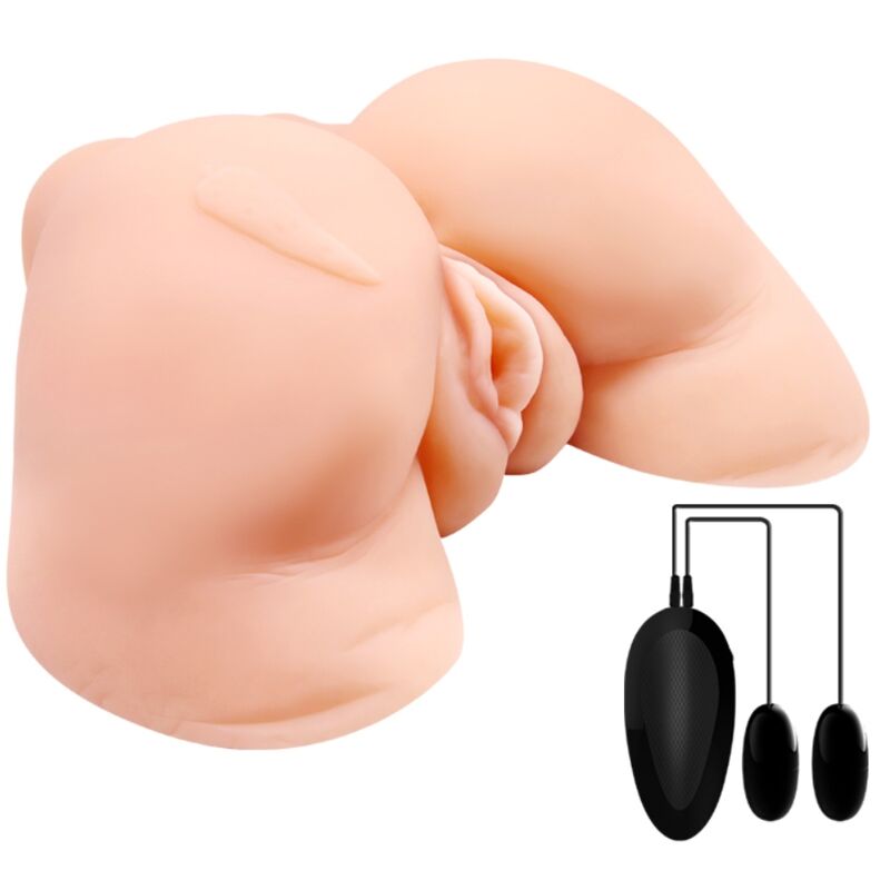 CRAZY BULL - VAGINA Y ANO CON MALLA REALISTA CON VIBRACION CRAZY BULL
