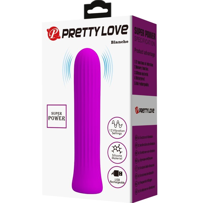 PRETTY LOVE - BLANCHE VIBRADOR ESTIMALADOR ROSA PRETTY LOVE C-TYPE