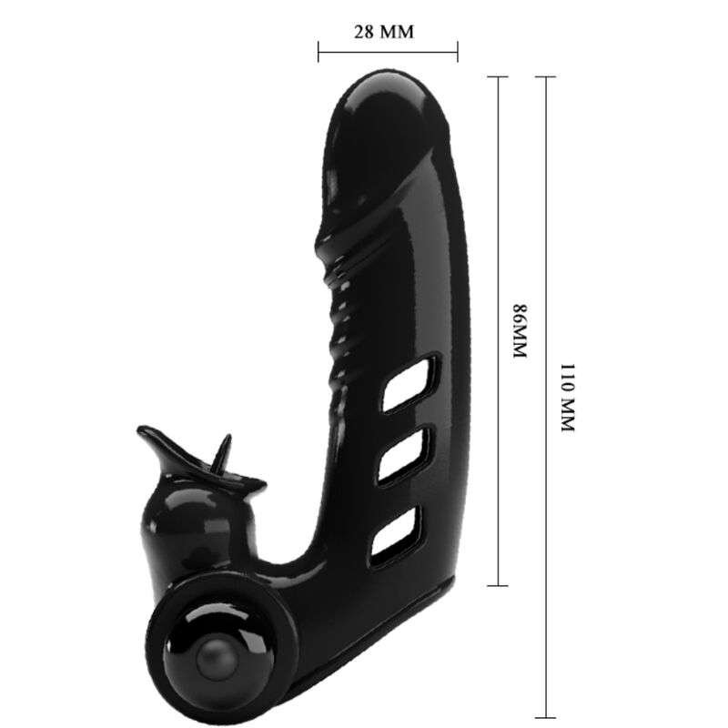 PRETTY LOVE - CORBIN FUNDA DEDO VIBRADOR NEGRO PRETTY LOVE MALE