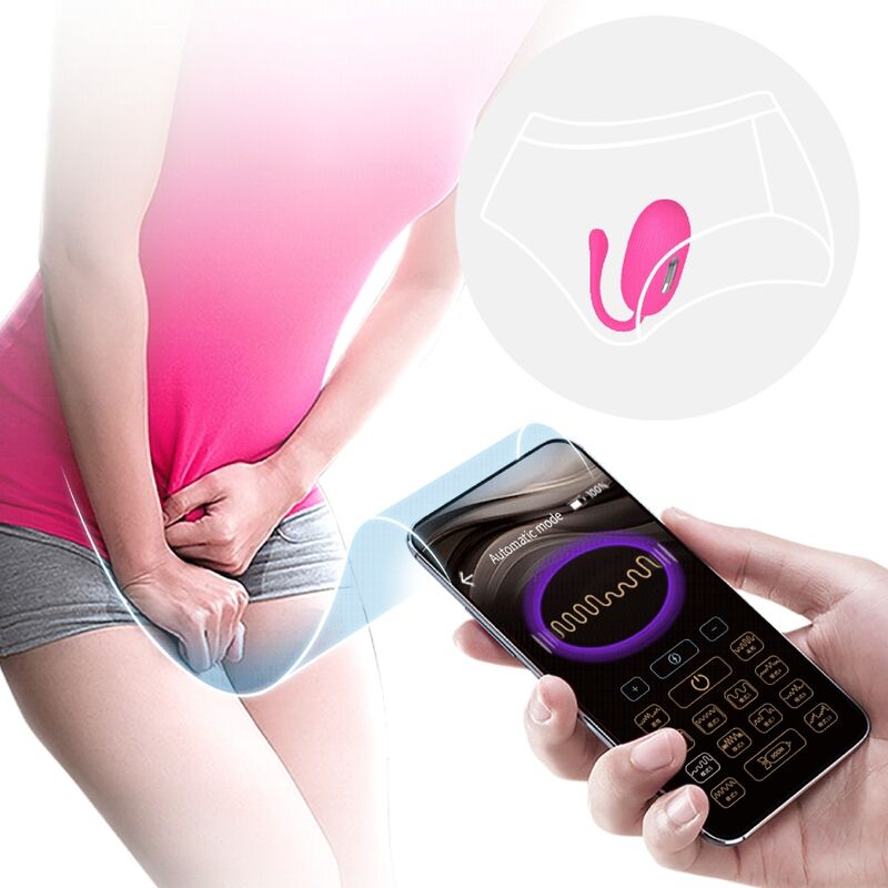 PRETTY LOVE - DOREEN HUEVO VIBRADOR RECARGABLE MAGENTA CONTROL REMOTO PRETTY LOVE SMART
