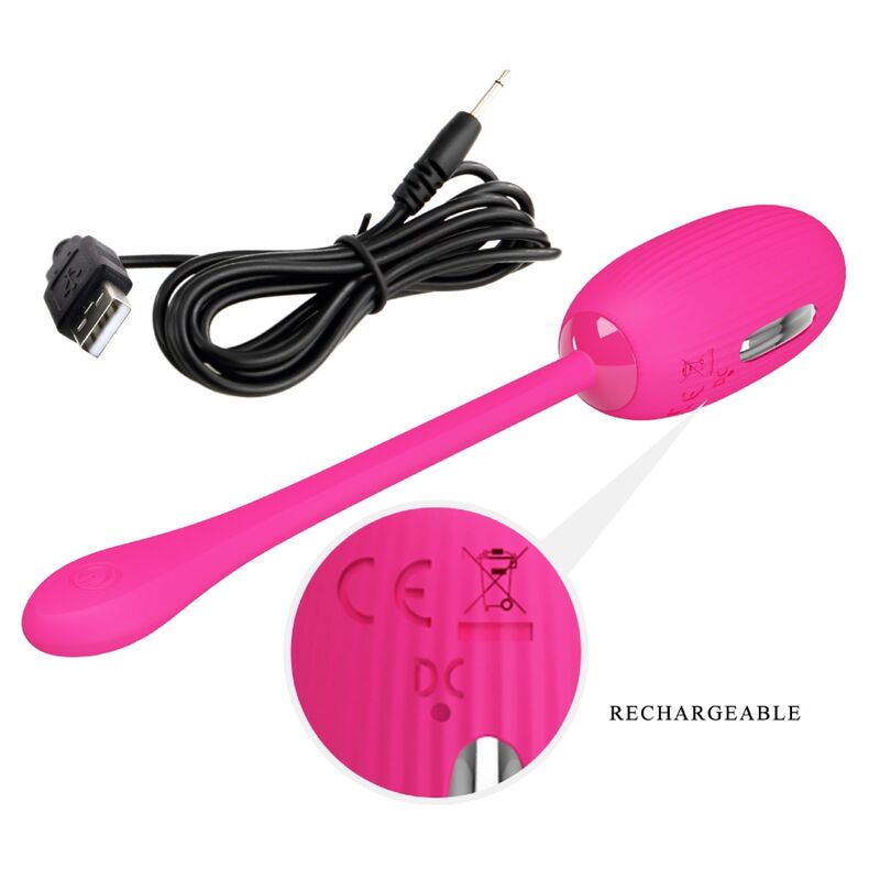 PRETTY LOVE - DOREEN HUEVO VIBRADOR RECARGABLE MAGENTA CONTROL REMOTO PRETTY LOVE SMART