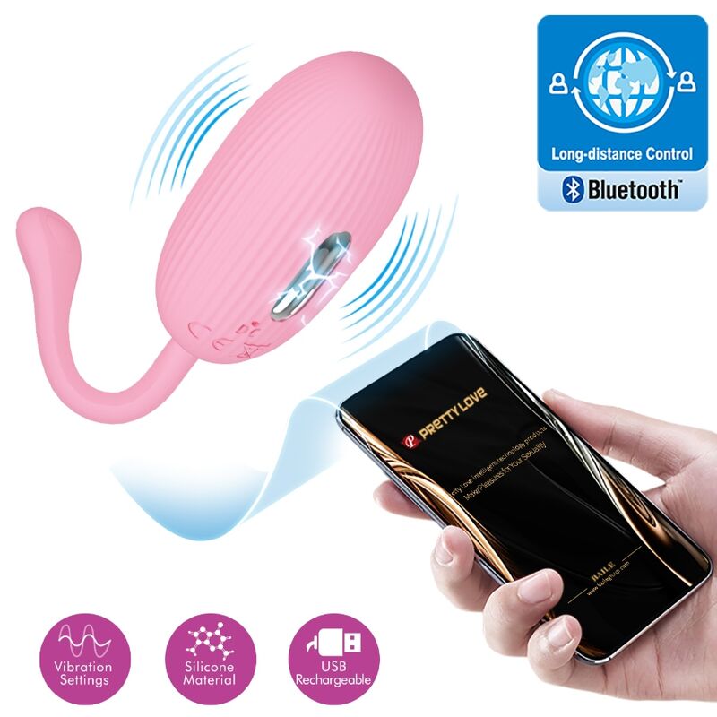 PRETTY LOVE - DOREEN HUEVO VIBRADOR RECARGABLE ROSA PRETTY LOVE SMART