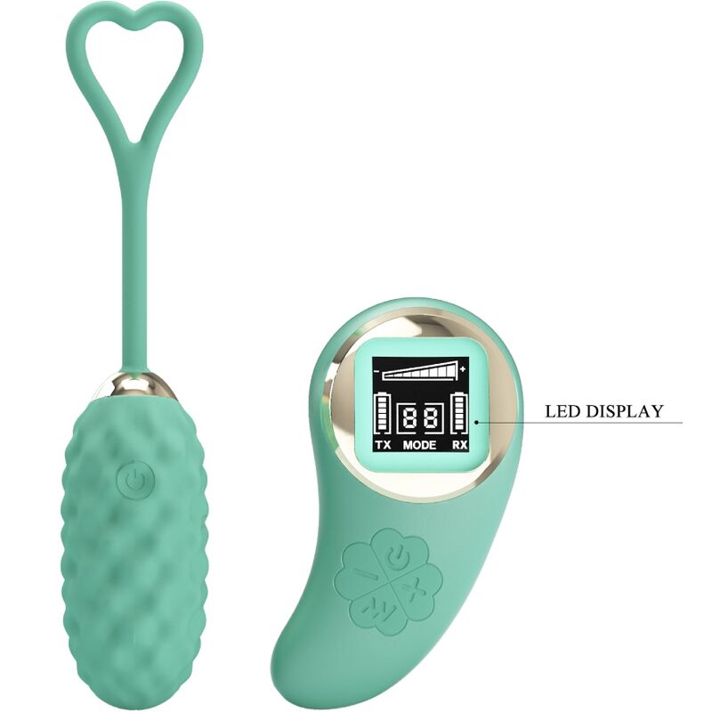 PRETTY LOVE - VIVIAN HUEVO VIBRADOR CONTROL REMOTO VERDE PRETTY LOVE LED