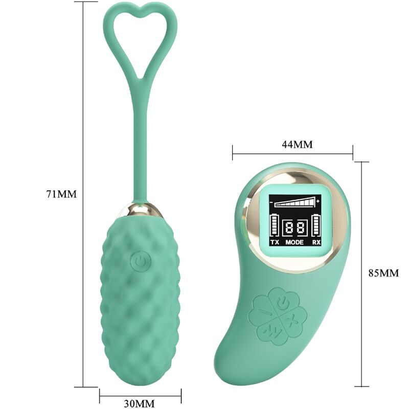 PRETTY LOVE - VIVIAN HUEVO VIBRADOR CONTROL REMOTO VERDE PRETTY LOVE LED