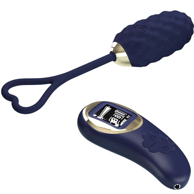 PRETTY LOVE - VIVIAN HUEVO VIBRADOR CONTROL REMOTO AZUL PRETTY LOVE LED