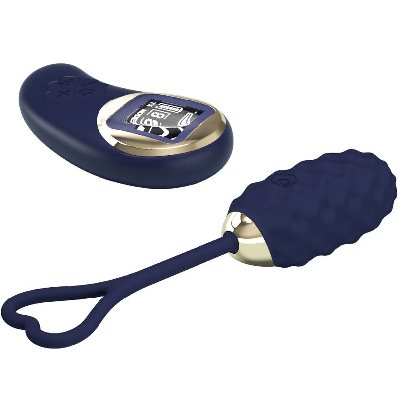 PRETTY LOVE - VIVIAN HUEVO VIBRADOR CONTROL REMOTO AZUL PRETTY LOVE LED