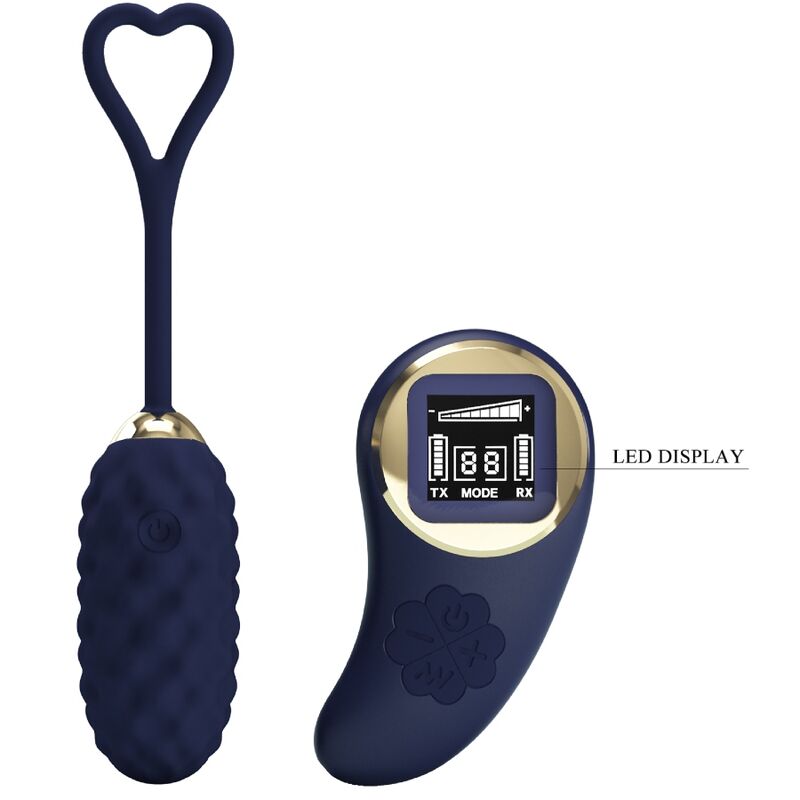 PRETTY LOVE - VIVIAN HUEVO VIBRADOR CONTROL REMOTO AZUL PRETTY LOVE LED