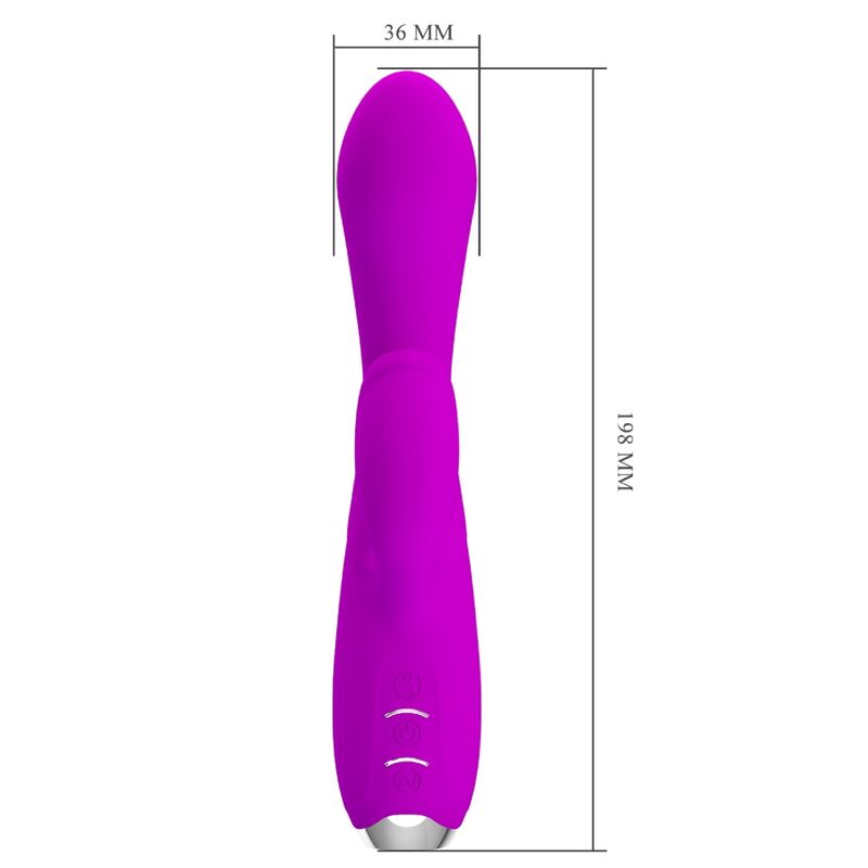 PRETTY LOVE - GLORIA VIBRADOR CONEJO RECARGABLE-IMPERMEABLE MORADO PRETTY LOVE C-TYPE