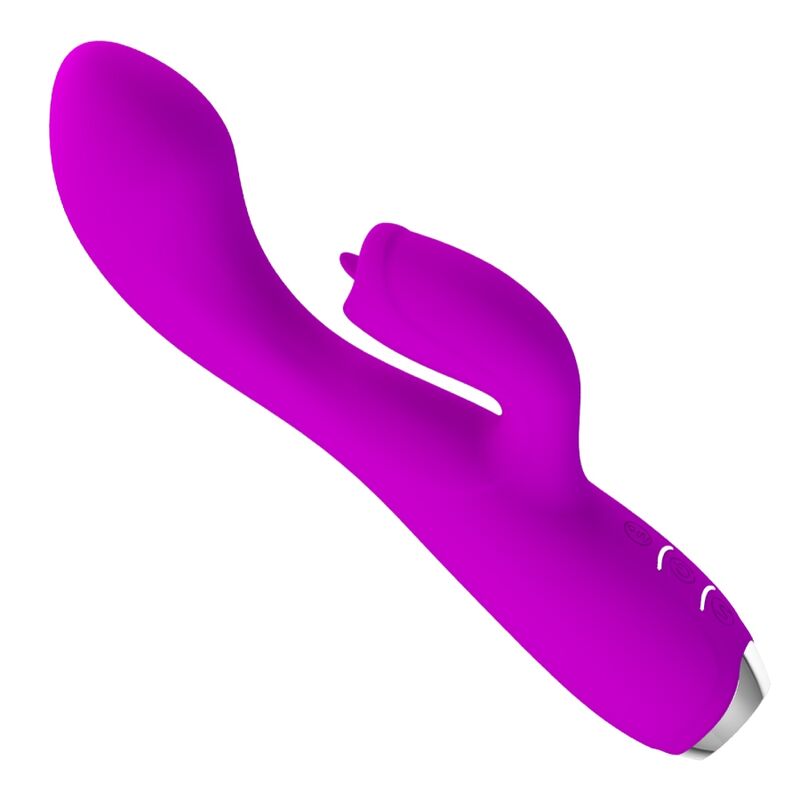 PRETTY LOVE - GLORIA VIBRADOR CONEJO RECARGABLE-IMPERMEABLE MORADO PRETTY LOVE C-TYPE