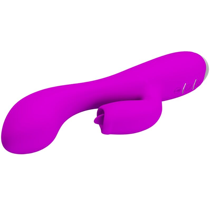 PRETTY LOVE - GLORIA VIBRADOR CONEJO RECARGABLE-IMPERMEABLE MORADO PRETTY LOVE C-TYPE