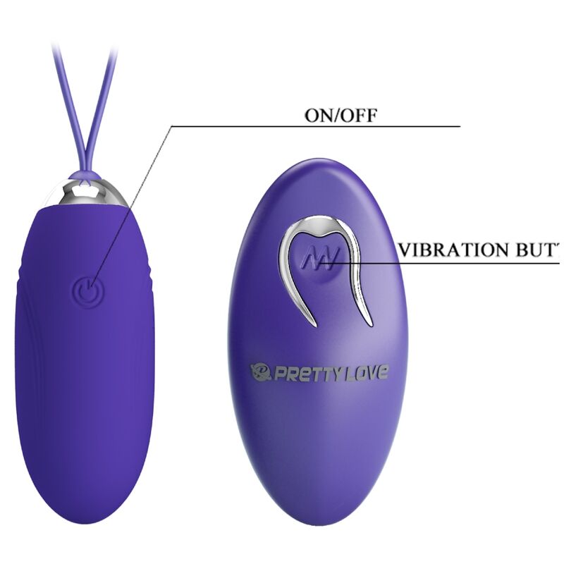 PRETTY LOVE - JENNY YOUTH HUEVO VIBRADOR CONTROL REMOTO VIOLETA PRETTY LOVE YOUTH