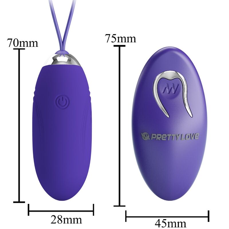 PRETTY LOVE - JENNY YOUTH HUEVO VIBRADOR CONTROL REMOTO VIOLETA PRETTY LOVE YOUTH