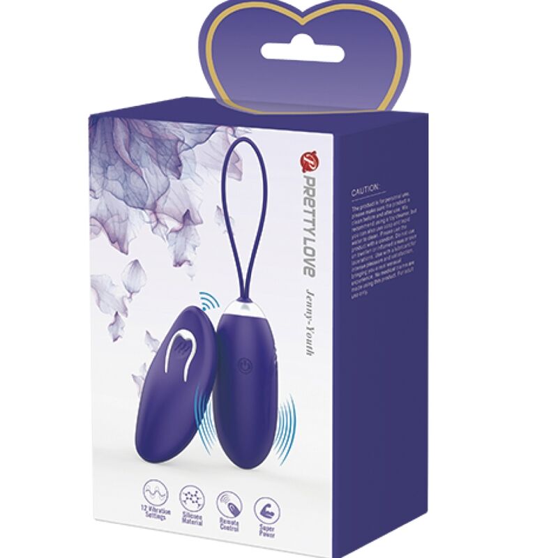 PRETTY LOVE - JENNY YOUTH HUEVO VIBRADOR CONTROL REMOTO VIOLETA PRETTY LOVE YOUTH