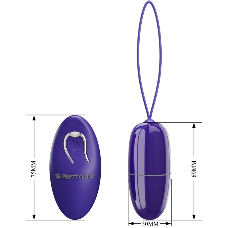 PRETTY LOVE - SELKIE YOUTH MINI HUEVO VIBRADOR CONTROL REMOTO VIOLETA PRETTY LOVE YOUTH