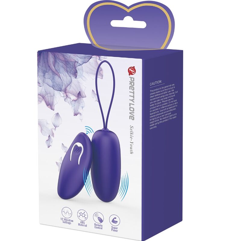 PRETTY LOVE - SELKIE YOUTH MINI HUEVO VIBRADOR CONTROL REMOTO VIOLETA PRETTY LOVE YOUTH