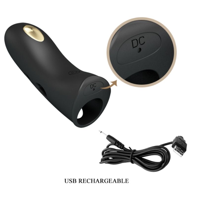 PRETTY LOVE - MARICO FUNDA DE DEDO ELECTRO-ESTUMILADOR NEGRO PRETTY LOVE MALE