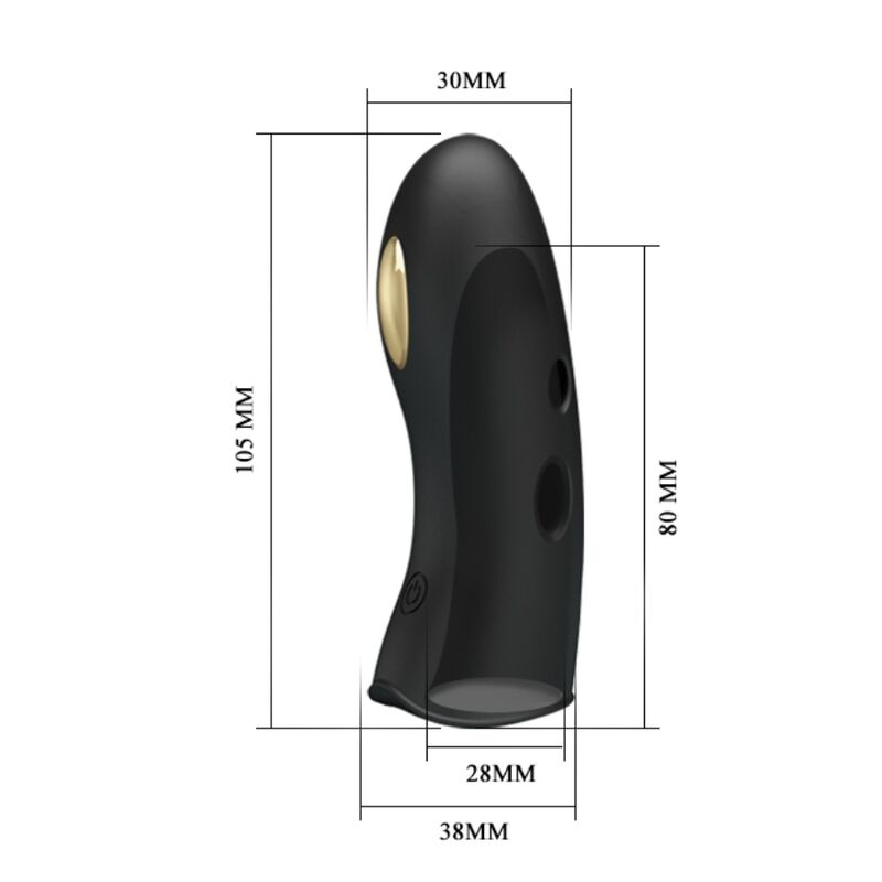 PRETTY LOVE - MARICO FUNDA DE DEDO ELECTRO-ESTUMILADOR NEGRO PRETTY LOVE MALE