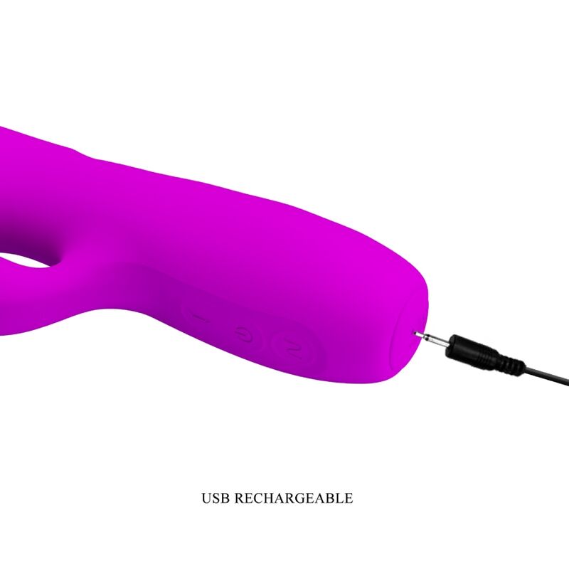PRETTY LOVE - MELANIE VIBRADOR CONEJO RECARGABLE MORADO PRETTY LOVE FLIRTATION