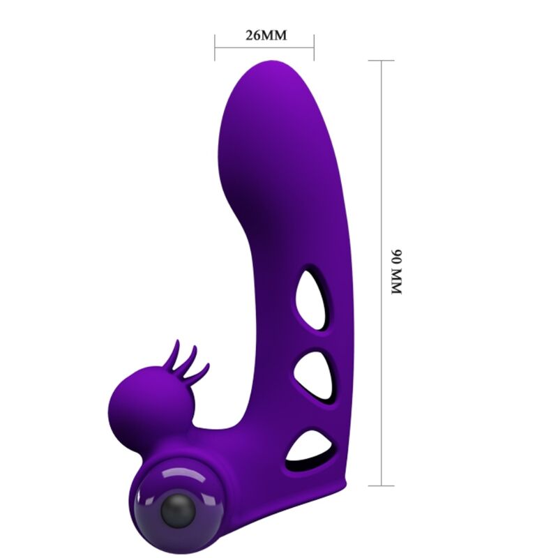 PRETTY LOVE - ORLANDO FUNDA DE DEDO VIBRADOR MORADO PRETTY LOVE MALE