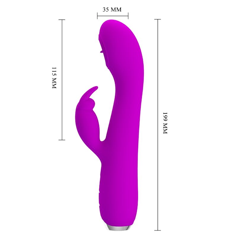 PRETTY LOVE - RACHEL VIBRADOR RECARGABLE CON SUCCIONADOR MORADO PRETTY LOVE C-TYPE