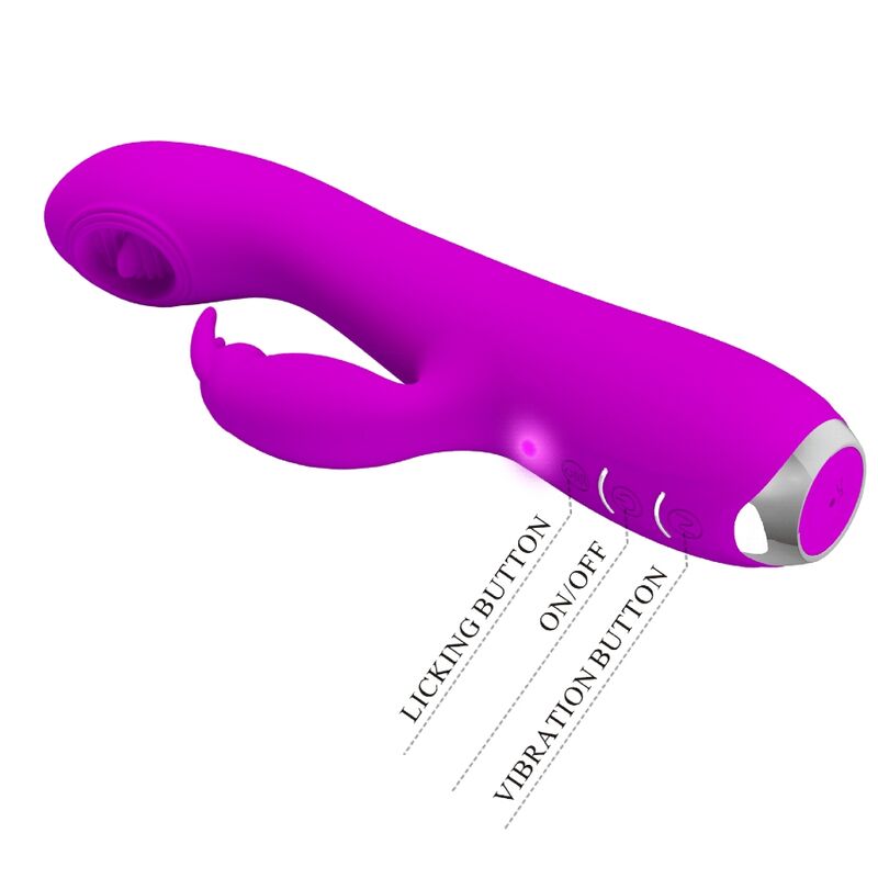PRETTY LOVE - RACHEL VIBRADOR RECARGABLE CON SUCCIONADOR MORADO PRETTY LOVE C-TYPE