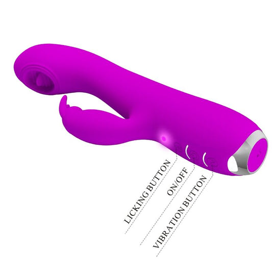PRETTY LOVE - RACHEL VIBRADOR RECARGABLE CON SUCCIONADOR MORADO PRETTY LOVE C-TYPE