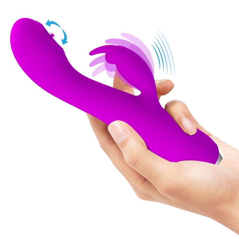 PRETTY LOVE - RACHEL VIBRADOR RECARGABLE CON SUCCIONADOR MORADO PRETTY LOVE C-TYPE
