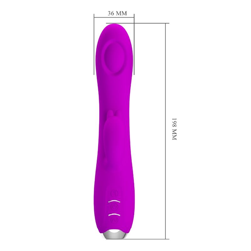 PRETTY LOVE - REGINA VIBRADOR-SUCCIONADOR RECARGABLE MORADO PRETTY LOVE C-TYPE