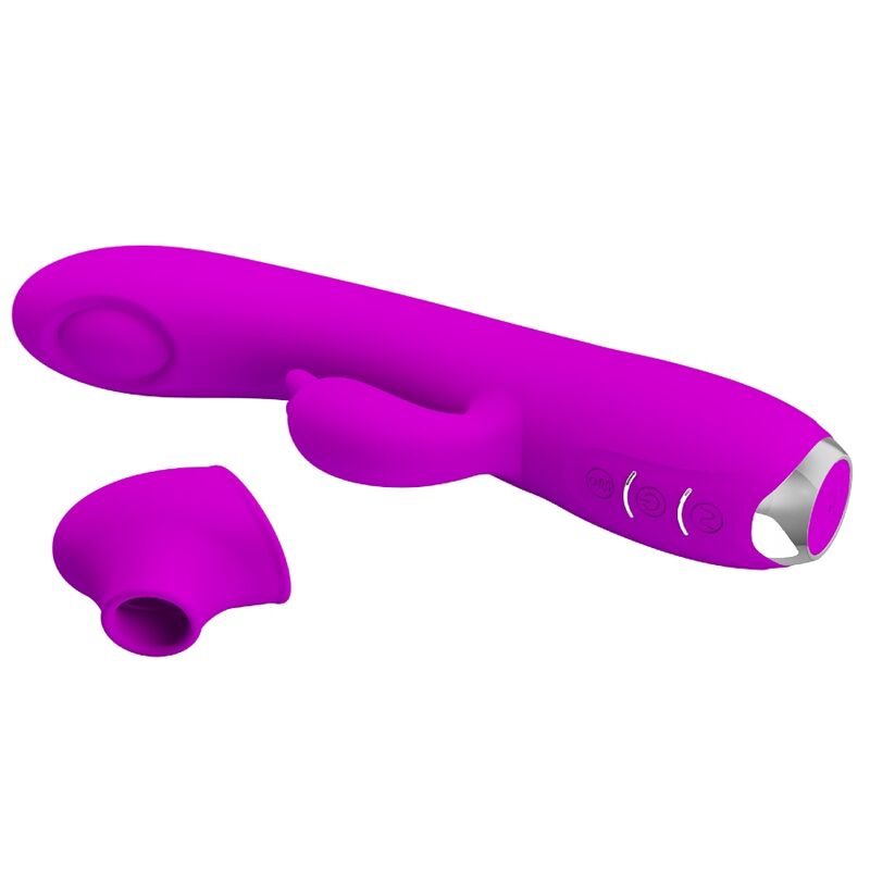 PRETTY LOVE - REGINA VIBRADOR-SUCCIONADOR RECARGABLE MORADO PRETTY LOVE C-TYPE