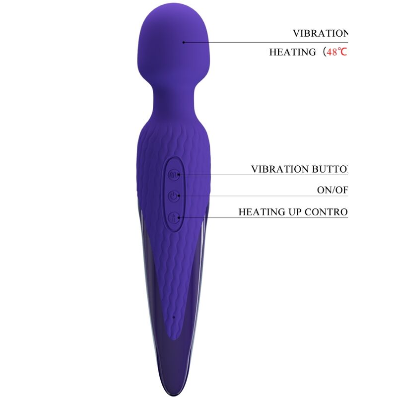 PRETTY LOVE - ANTONY YOUTH VIBRADOR WAND EFECTO CALOR VIOLETA PRETTY LOVE YOUTH