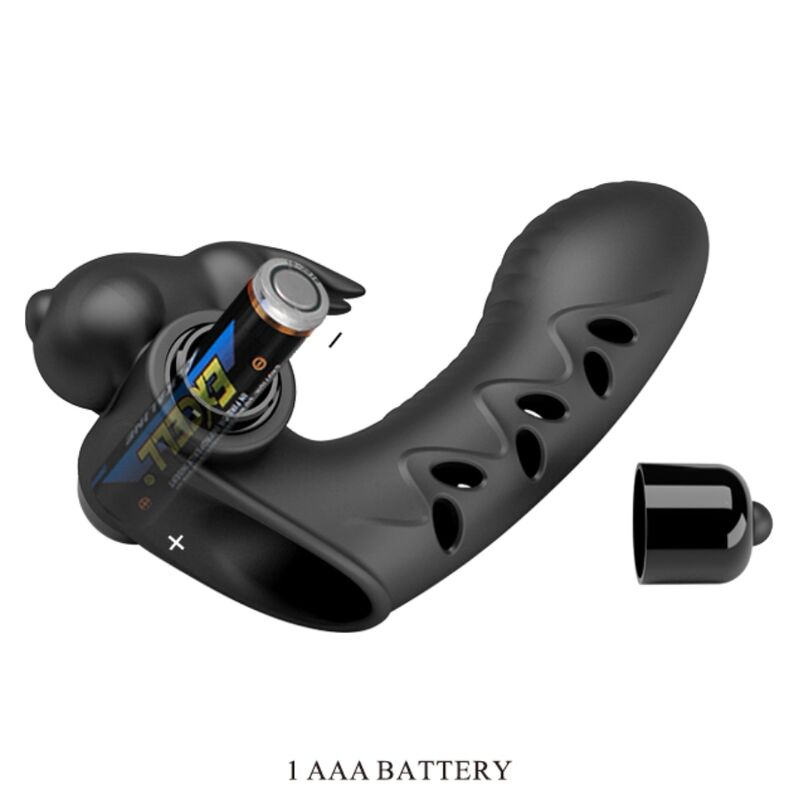 PRETTY LOVE - VANCE FUNDA DEDO VIBRADOR CONEJO NEGRO PRETTY LOVE MALE