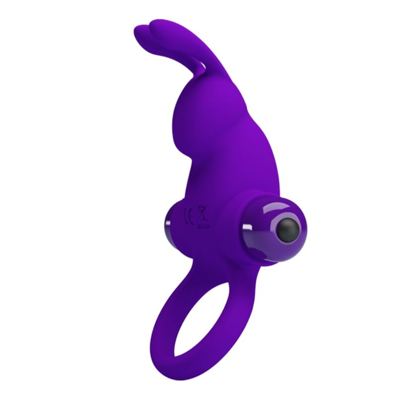 PRETTY LOVE - ANILLO VIBRADOR I CONEJO PARA PENE MORADO PRETTY LOVE MALE