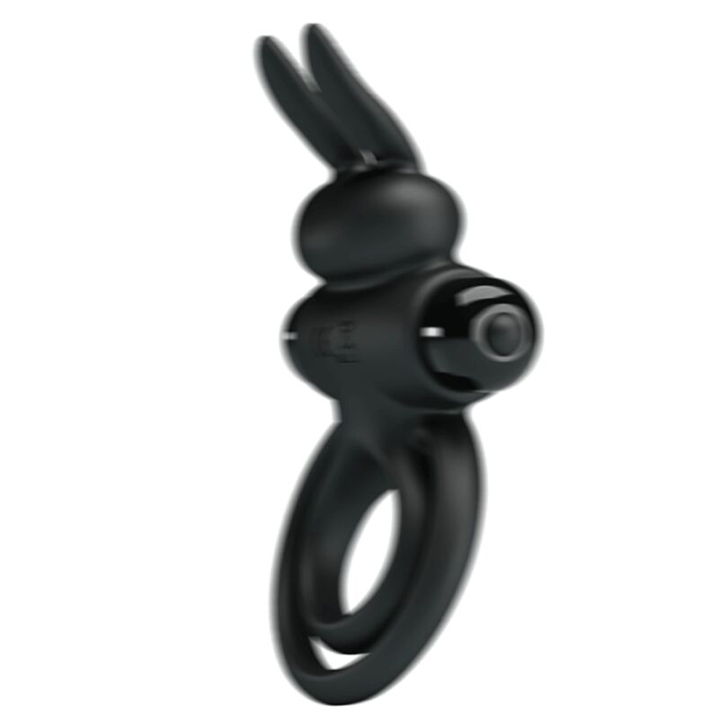 PRETTY LOVE - ANILLO VIBRADOR III CONEJO PARA PENE NEGRO PRETTY LOVE MALE